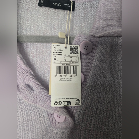 Mango Lilac Short-Sleeve Sweater - Picture 3 of 6